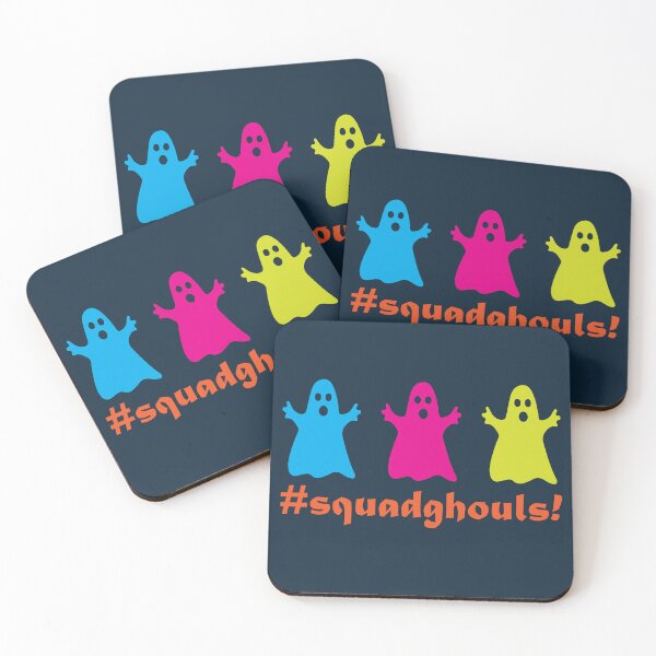 Item preview, Squadghouls (1) - Cute Halloween Ghost Print designed and sold by ToluaPrints.