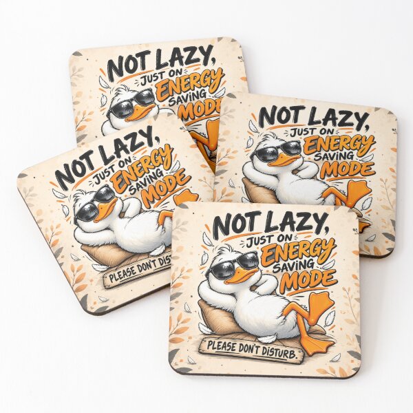 Item preview, Not Lazy Energy Saving Duck designed and sold by Pure Craft.