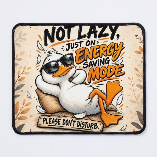 Item preview, Not Lazy Energy Saving Duck designed and sold by Pure Craft.