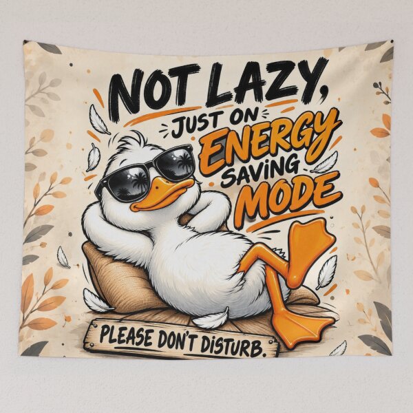 Item preview, Not Lazy Energy Saving Duck designed and sold by Pure Craft.