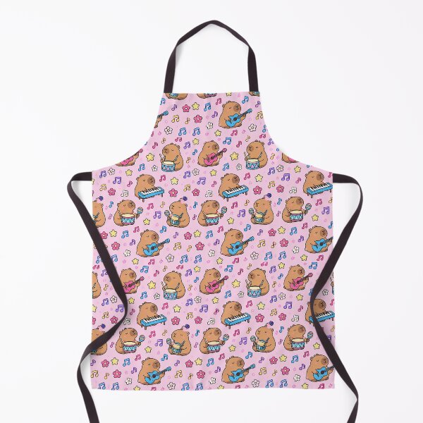 Item preview, Capybara Music Party Pattern designed and sold by Soft Berry Studio.