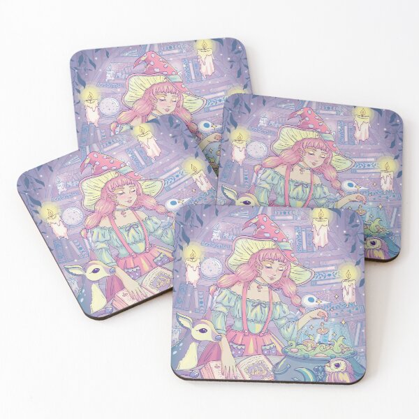 Item preview, Cozy Pastel Witch Whimsical Mushroom Potion designed and sold by StudioFloraLuna.