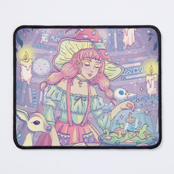 Item preview, Cozy Pastel Witch Whimsical Mushroom Potion designed and sold by StudioFloraLuna.