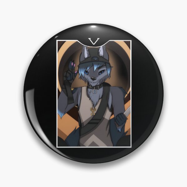 Item preview, Cool Wolf Character with Knife and Cap designed and sold by Catsi-Nook-Art.