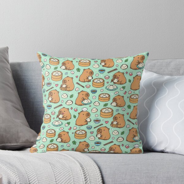 Item preview, Capybara Dumpling Party Pattern designed and sold by Soft Berry Studio.