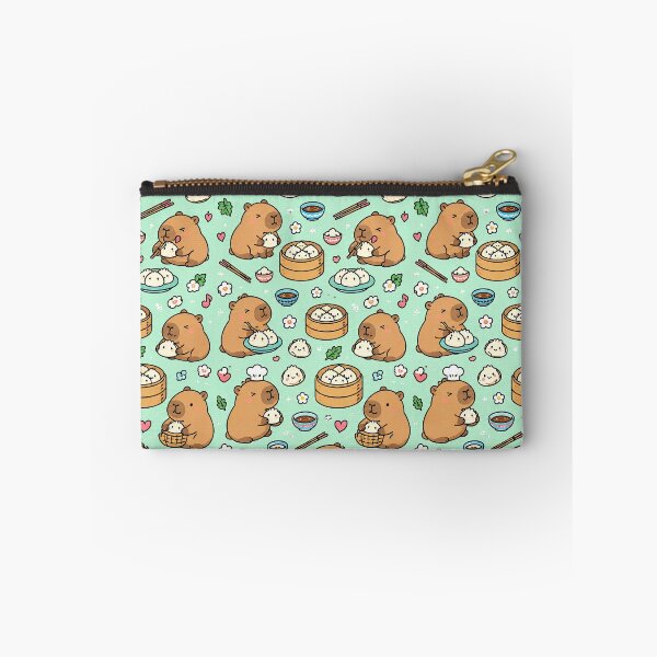 Item preview, Capybara Dumpling Party Pattern designed and sold by Soft Berry Studio.