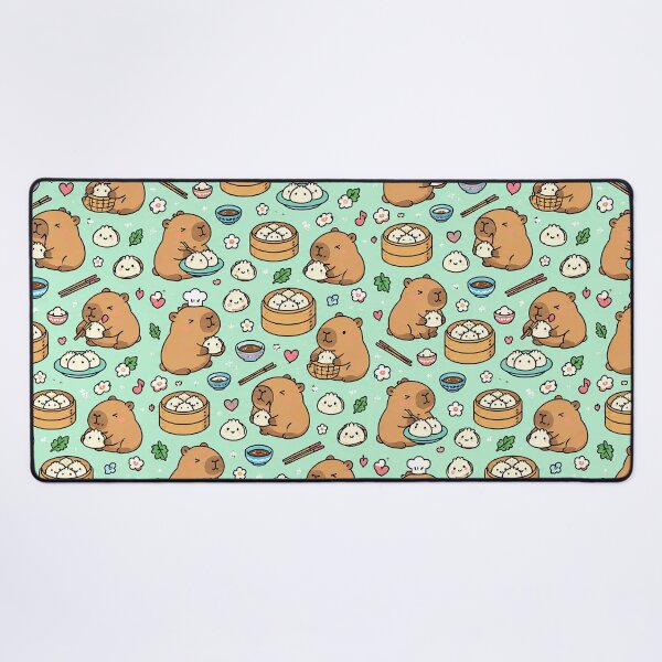 Item preview, Capybara Dumpling Party Pattern designed and sold by Soft Berry Studio.