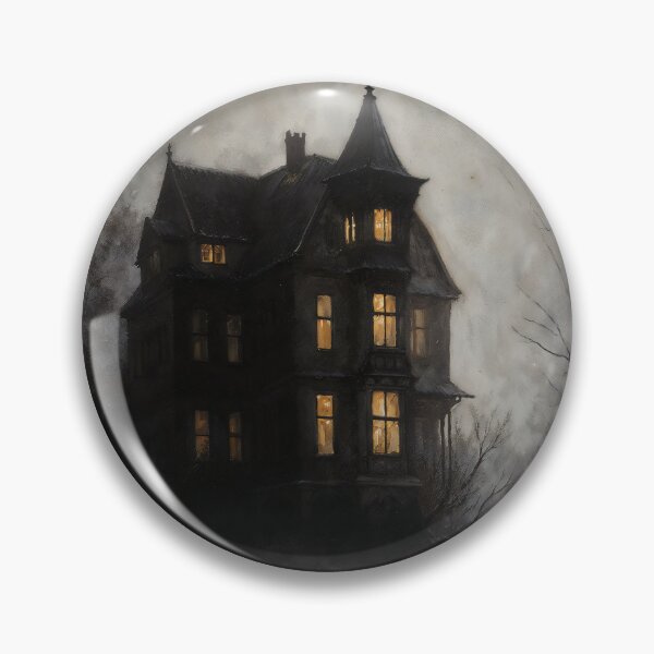 Item preview, Gothic Haunted House In Mist At Dusk Painting designed and sold by DarkHolyQueen.