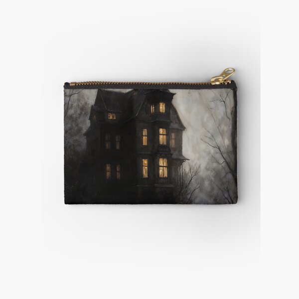 Item preview, Gothic Haunted House In Mist At Dusk Painting designed and sold by DarkHolyQueen.