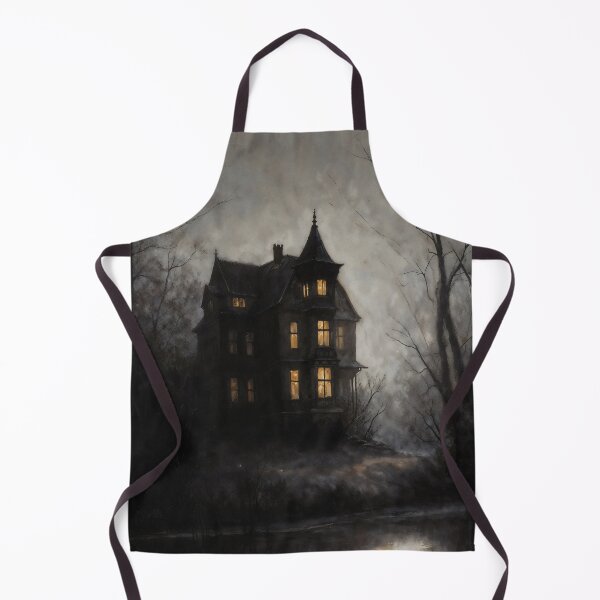 Item preview, Gothic Haunted House In Mist At Dusk Painting designed and sold by DarkHolyQueen.