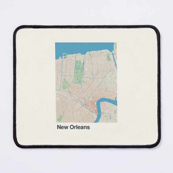 Item preview, New Orleans Minimalistic Map Art designed and sold by MapsNerd.