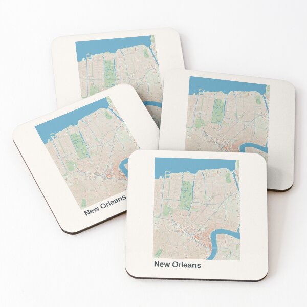 Item preview, New Orleans Minimalistic Map Art designed and sold by MapsNerd.