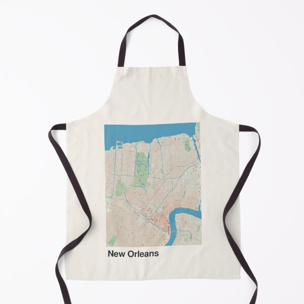 Item preview, New Orleans Minimalistic Map Art designed and sold by MapsNerd.