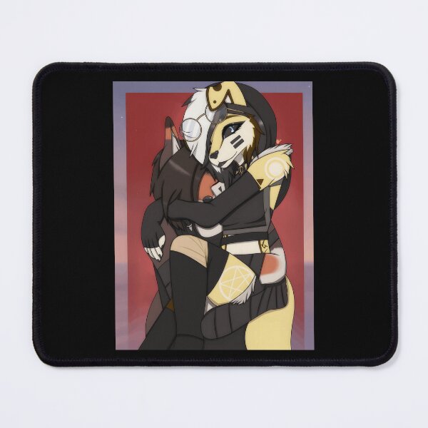 Item preview, Furry Embrace: Cute Animal Couple Art designed and sold by Catsi-Nook-Art.