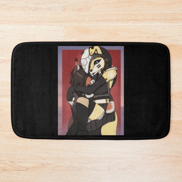 Item preview, Furry Embrace: Cute Animal Couple Art designed and sold by Catsi-Nook-Art.