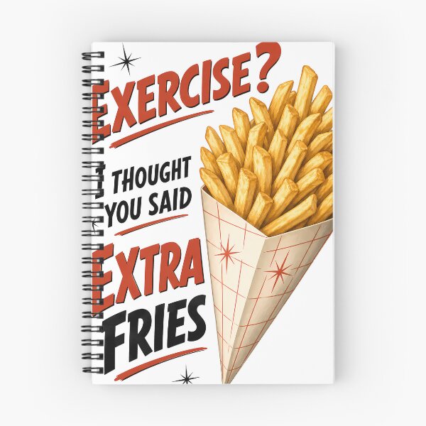 Item preview, Exercise? Extra fries! designed and sold by Kingrocker.