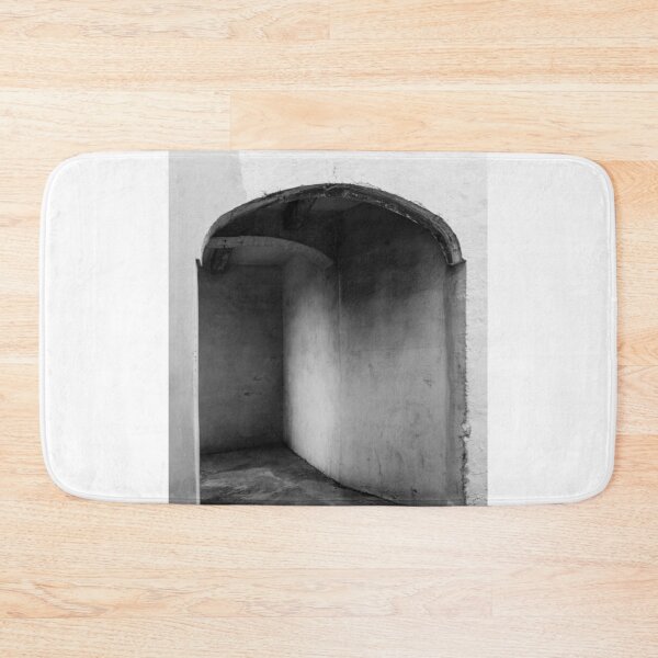 Item preview, Quiet Old Arched Entrance And Narrow Passageway In Moody Black And White Architectural Texture designed and sold by Nmallia.