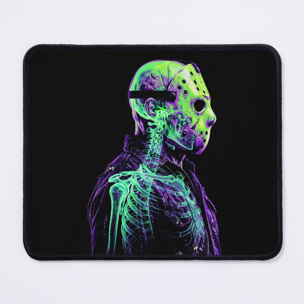 Item preview, Neon X-Ray Skull Mask Portrait Art designed and sold by The Mellonaire.