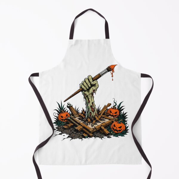 Item preview, Zombie Painter Halloween Paintbrush Creepy Spooky Craft designed and sold by chattsuede.