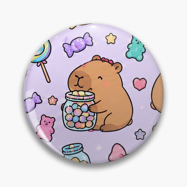Item preview, Capybara Candy Shop Pattern designed and sold by Soft Berry Studio.