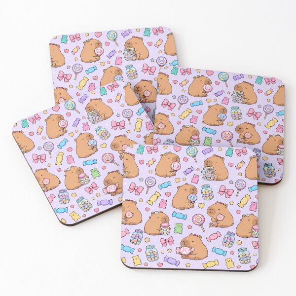Item preview, Capybara Candy Shop Pattern designed and sold by Soft Berry Studio.