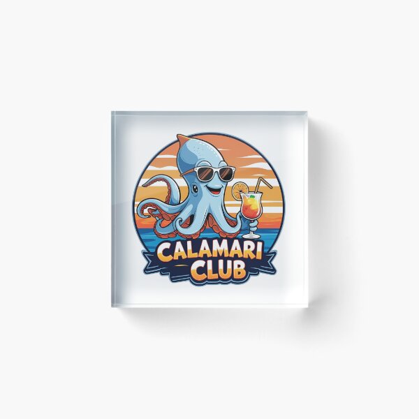 Item preview, Calamari Club T-Shirt | Funny Octopus Shirt with Sunglasses | Humorous Squid Gift for Men and Women | Summer Beach Holiday Top designed and sold by Aetheriaworld.