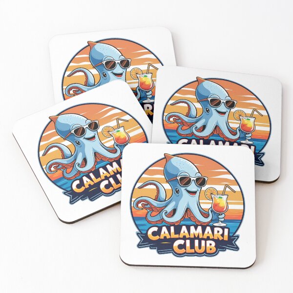 Item preview, Calamari Club T-Shirt | Funny Octopus Shirt with Sunglasses | Humorous Squid Gift for Men and Women | Summer Beach Holiday Top designed and sold by Aetheriaworld.