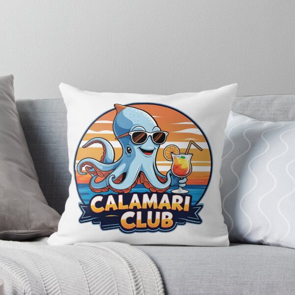 Item preview, Calamari Club T-Shirt | Funny Octopus Shirt with Sunglasses | Humorous Squid Gift for Men and Women | Summer Beach Holiday Top designed and sold by Aetheriaworld.