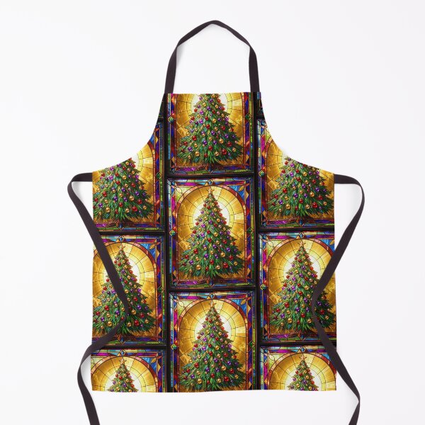 Item preview, Christmas Tree Stained Glass Window Holiday designed and sold by pinkal.