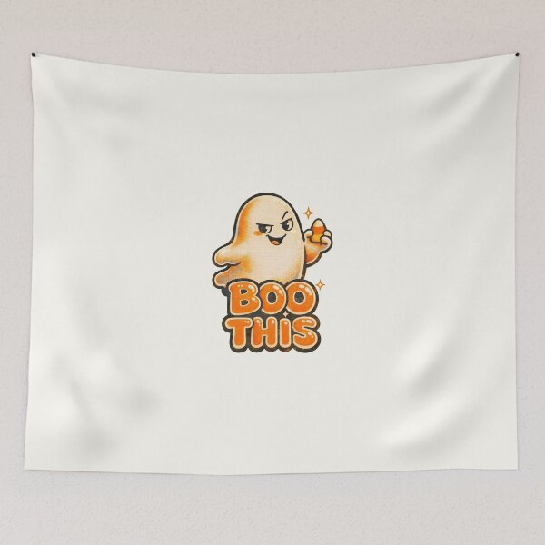 Item preview, Funny Vintage Ghost Holding Candy Corn Boo This designed and sold by ScorPion-theory.