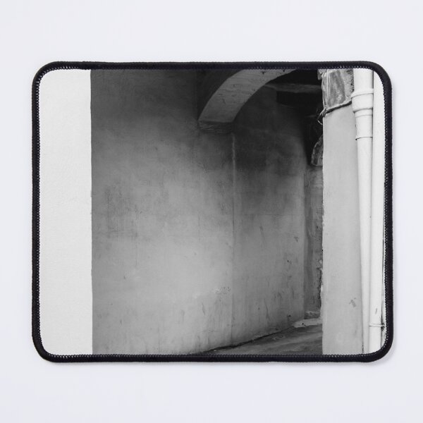Item preview, Quiet Old Arched Entrance And Narrow Passageway In Moody Black And White Architectural Texture designed and sold by Nmallia.