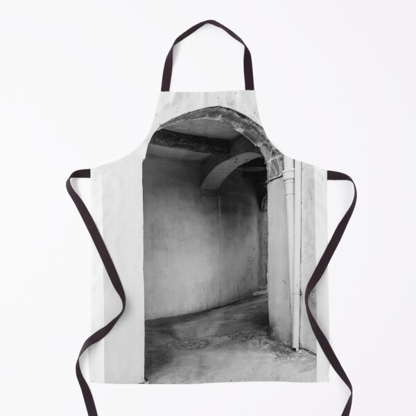 Item preview, Quiet Old Arched Entrance And Narrow Passageway In Moody Black And White Architectural Texture designed and sold by Nmallia.