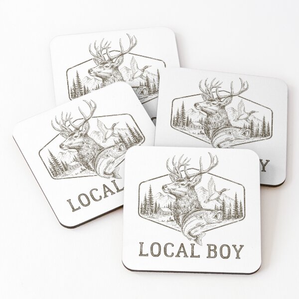 Item preview, Local Boy Deer Hunting Fishing Lover designed and sold by studio-ssaam.