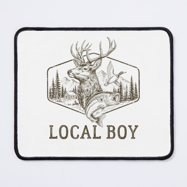 Item preview, Local Boy Deer Hunting Fishing Lover designed and sold by studio-ssaam.
