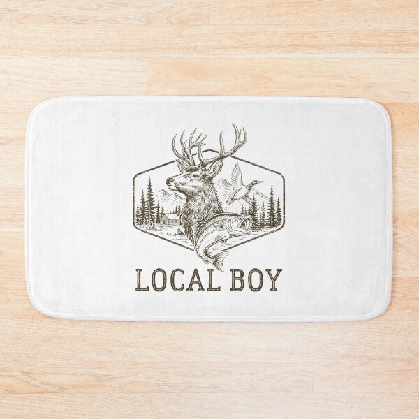 Item preview, Local Boy Deer Hunting Fishing Lover designed and sold by studio-ssaam.