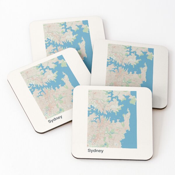 Item preview, Sydney Minimalistic Map Art designed and sold by MapsNerd.