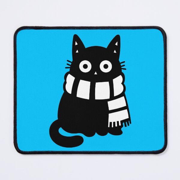 Item preview, Cute Cat Wearing Scarf Cozy Winter Kitty Cold Weather Adorable Cat designed and sold by DibujandoPorfa.