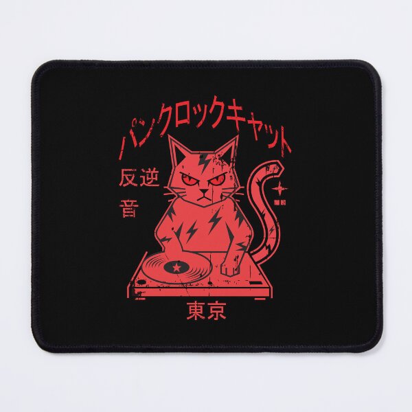 Item preview, Punk Rock Cat DJ Turntable Japanese designed and sold by AhmedZouita.
