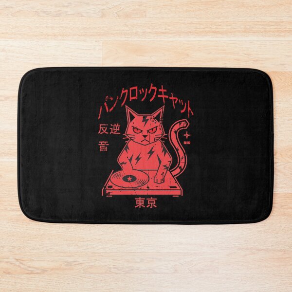 Item preview, Punk Rock Cat DJ Turntable Japanese designed and sold by AhmedZouita.