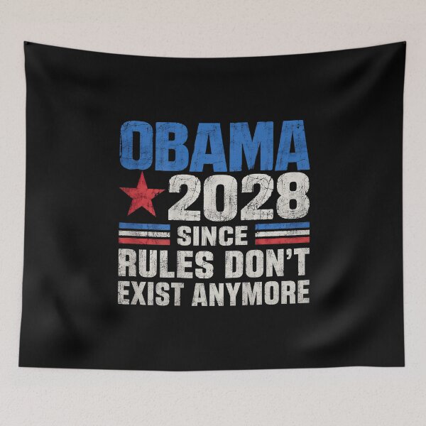 Item preview, Obama 2028 Since Rules Don’t Exist Anymore Funny Political Satire designed and sold by egabilo.