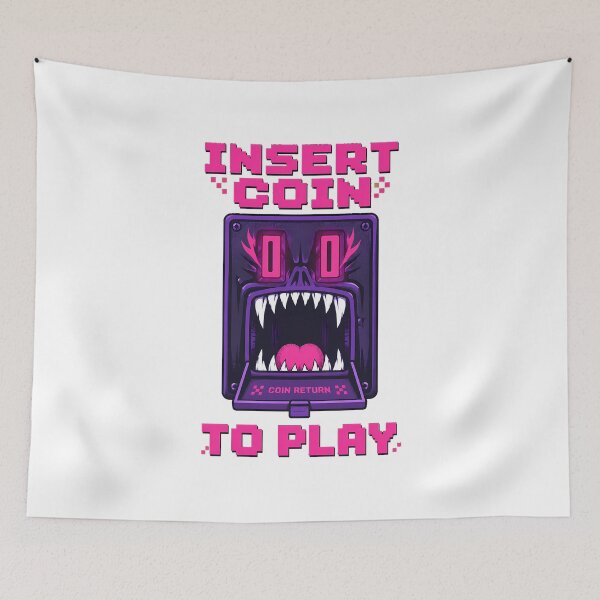 Item preview, Arcade Cabinet Monster Mimic Pixel Gaming Creature designed and sold by chattsuede.