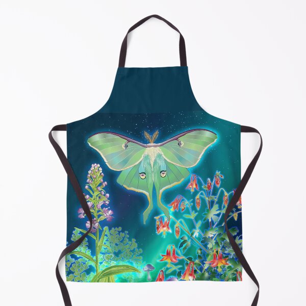 Item preview, Luna Moth, Columbine, Mushrooms, Fringed Orchid Moonscape designed and sold by Jedi-Artist.