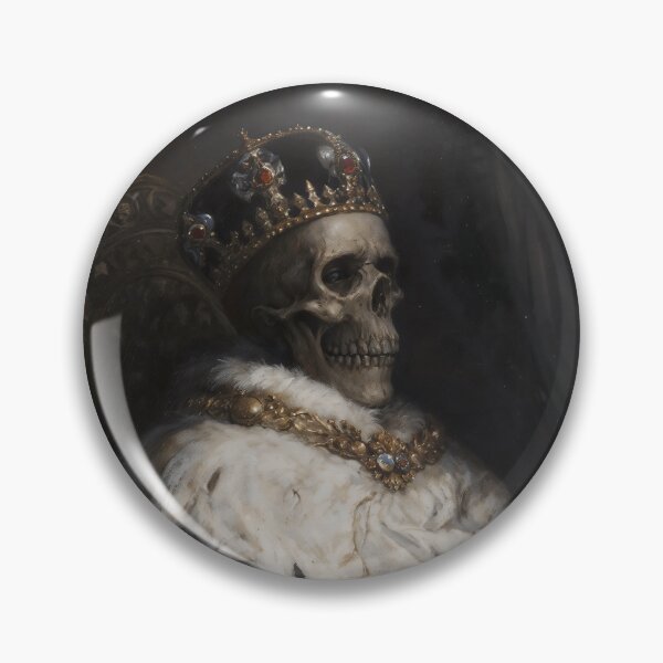 Item preview, Gothic Skeleton King On Throne Painting designed and sold by DarkHolyQueen.