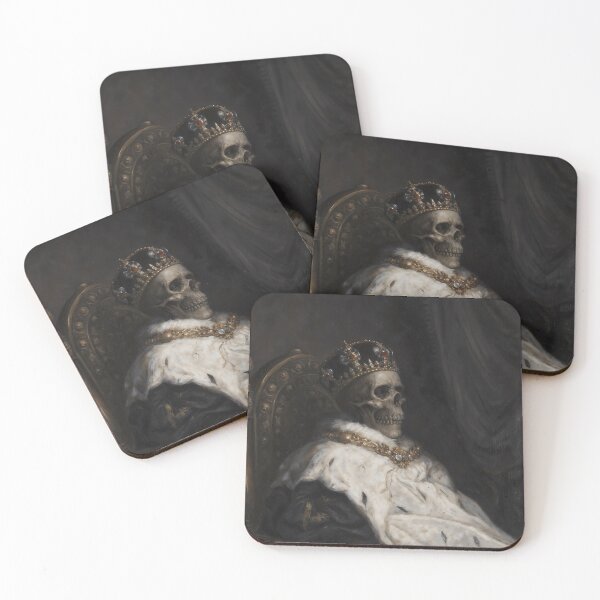 Item preview, Gothic Skeleton King On Throne Painting designed and sold by DarkHolyQueen.
