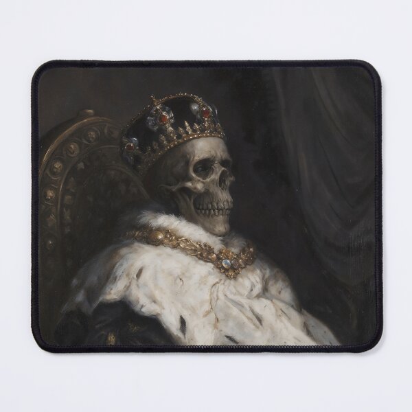 Item preview, Gothic Skeleton King On Throne Painting designed and sold by DarkHolyQueen.