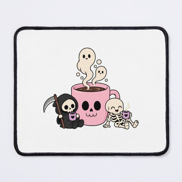 Item preview, Pastel Goth Skeleton Cup Cozy Spooky Coffee designed and sold by chattsuede.
