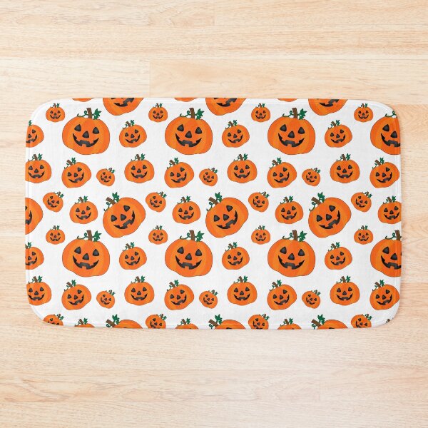 Item preview, Halloween Orange Pumpkins Print, Jack O Lantern Design designed and sold by bestggraphico.