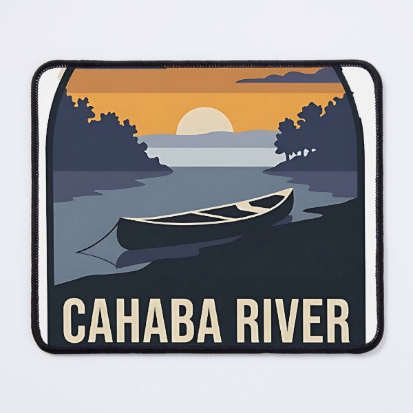 Item preview, Cahaba River Canoe Alabama Refuge Sticker designed and sold by DetourDgn.
