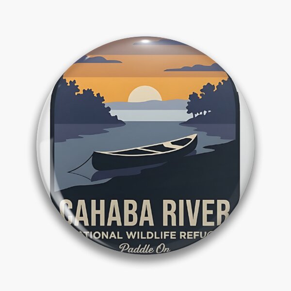 Item preview, Cahaba River Canoe Alabama Refuge Sticker designed and sold by DetourDgn.