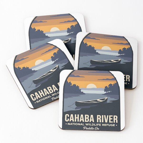 Item preview, Cahaba River Canoe Alabama Refuge Sticker designed and sold by DetourDgn.